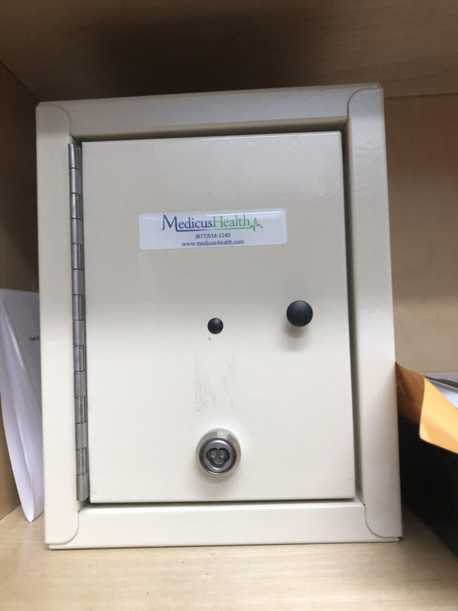 Retrofit safe to meet DEA regulations
